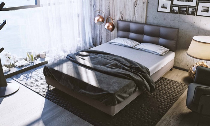 4 מיטה זוגית מרופדת House Design, דגם סיימון