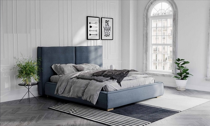 4 מיטה זוגית מרופדת House Design דגם פסיפס