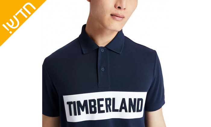 5 חולצת פולו לגברים 100% כותנה אורגנית, טימברלנד Timberland