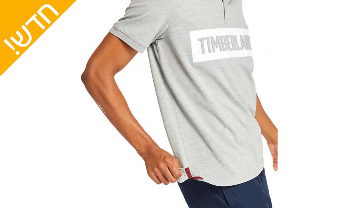 3 חולצת פולו לגברים 100% כותנה אורגנית, טימברלנד Timberland