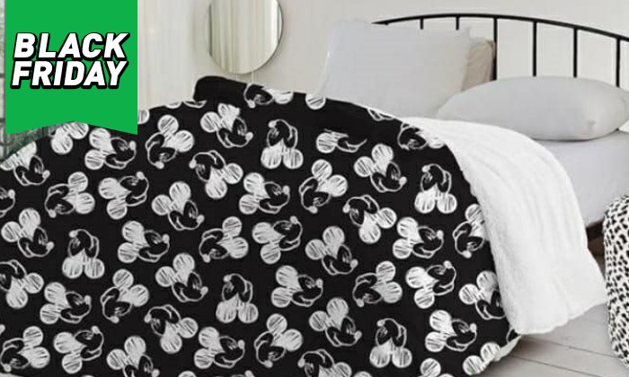 3 שמיכה דו צדדית עם הדפס מיקי מאוס