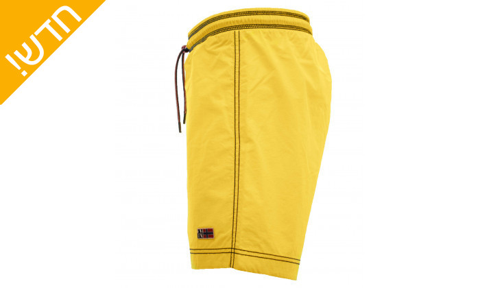 3 בגד ים בצבע צהוב לגבר Napapijri
