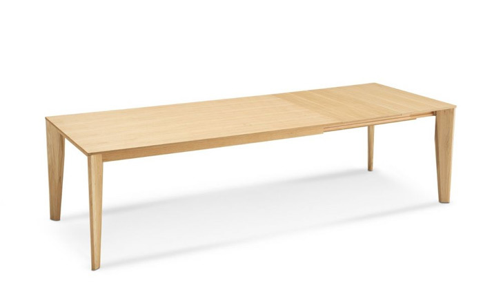 3 שולחן אוכל נפתח מעץ מלא ביתילי, דגם סאלרנו