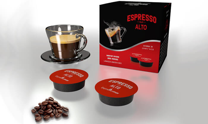 6 קפסולות קפה תואמות למכונת Lavazza בטעמים לבחירה