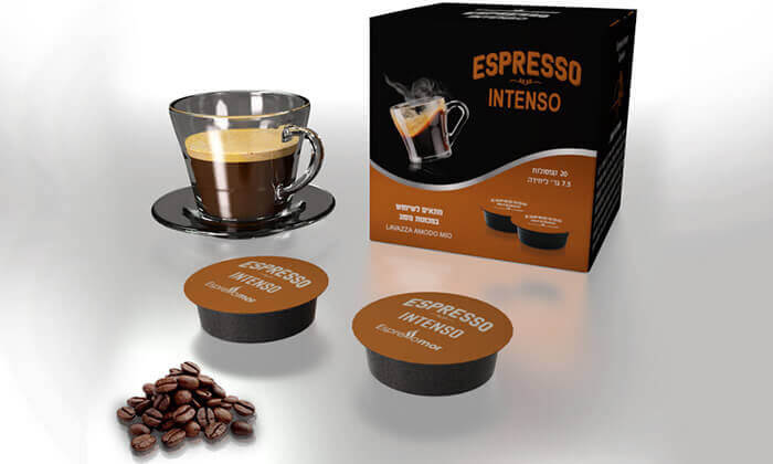 8 קפסולות קפה תואמות למכונת Lavazza בטעמים לבחירה
