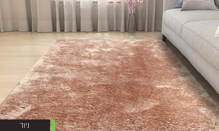 7 שטיח שאגי מרובע עם תחתית אנטי סליפ 120x170 ס"מ, ראמוס עיצובים