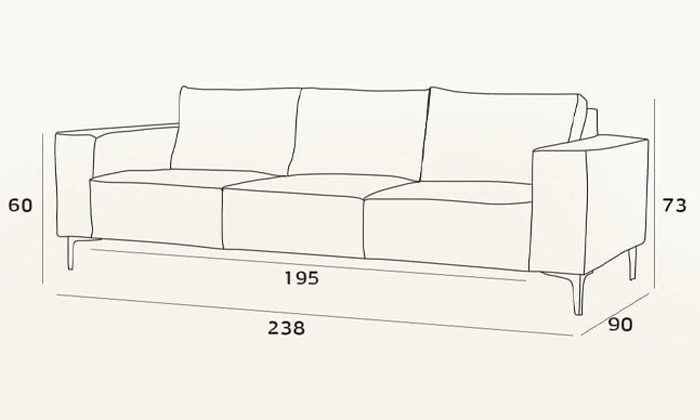 5 שמרת הזורע: ספה תלת-מושבית 