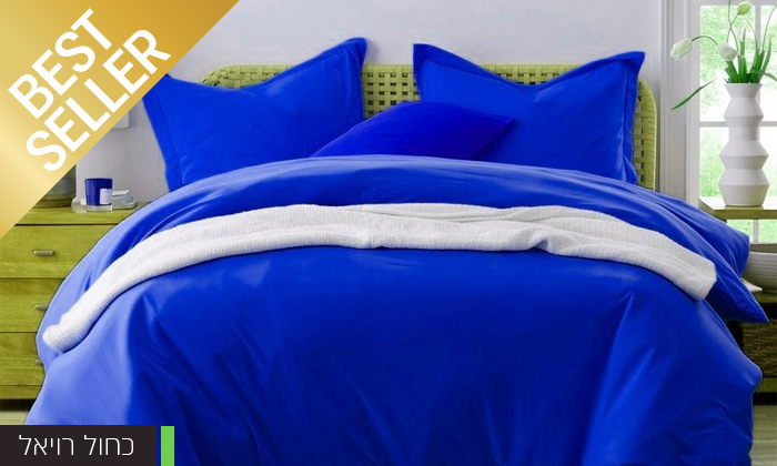 10 שתי מערכות מצעי JERSEY למיטת יחיד או זוגית במבחר צבעים