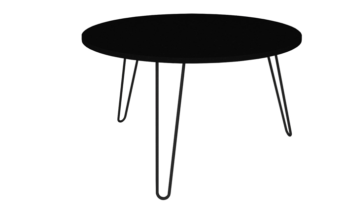 3 שולחן סלון שחור גבע דיזיין, דגם יוליה