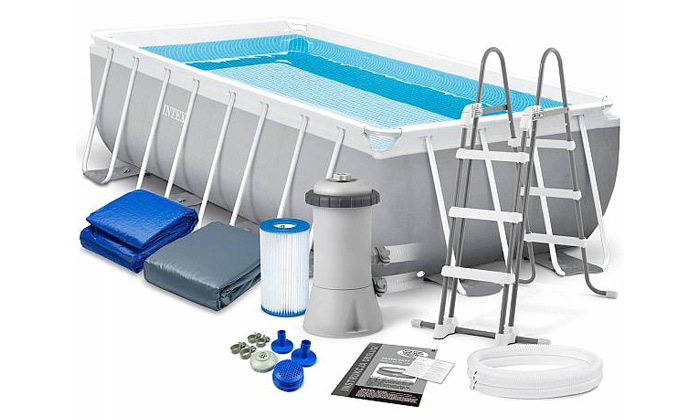 4 בריכת INTEX מלבנית באורך 4.8 מטרים