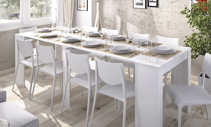 14 שולחן אוכל וקונסולה נפתח HOME DECOR דגם קיאנו