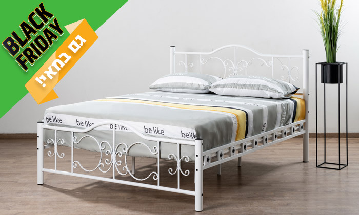 1 מיטה זוגית Twins Design דגם הרצליה - גדלים וצבעים לבחירה