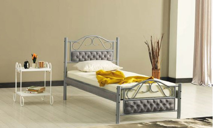 2 מיטת יחיד דגם סופה במבחר צבעים עם אופציה להוספת מזרן 