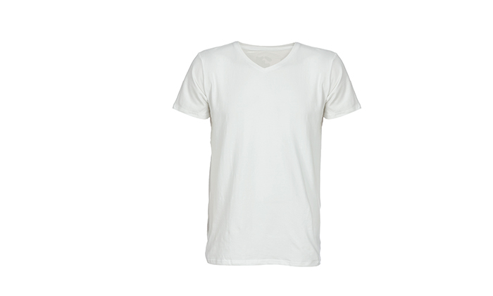 5 מארז 10 חולצות טי 100% כותנה בצבע לבן לגברים