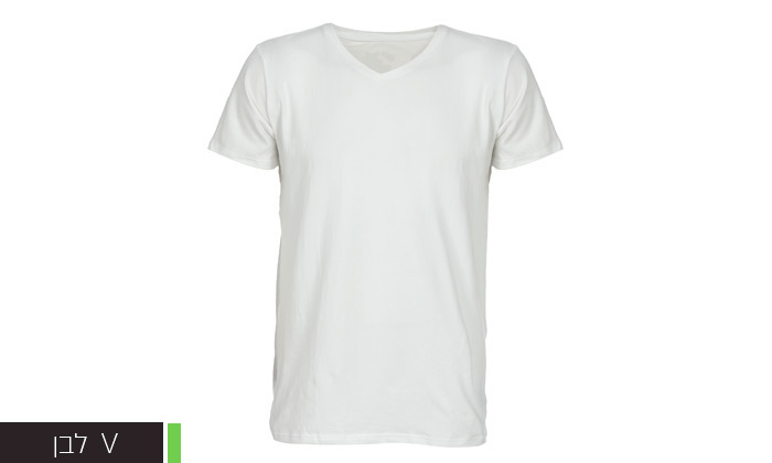 7 מארז 5 חולצות טי 100% כותנה KEDS לגברים במבחר דגמים וצבעים
