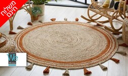 שטיח חבל עגול דגם קאריבו