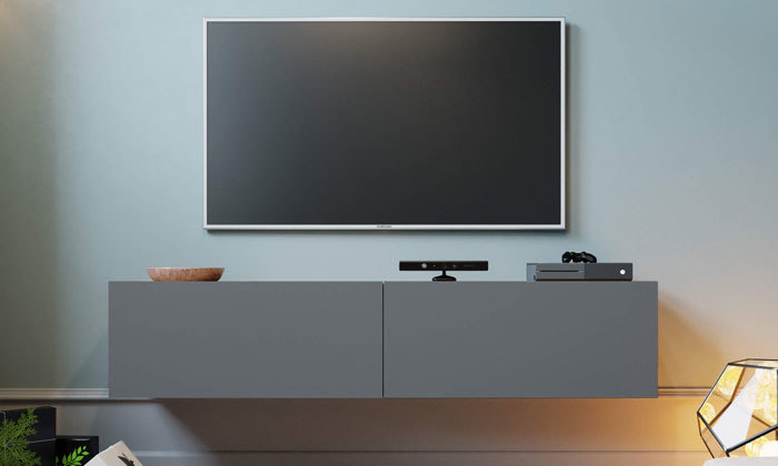 3 מזנון טלוויזיה צף 1.4 מטר ראמוס עיצובים במבחר צבעים