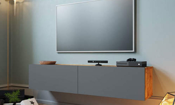 6 מזנון טלוויזיה צף 1.4 מטר ראמוס עיצובים במבחר צבעים