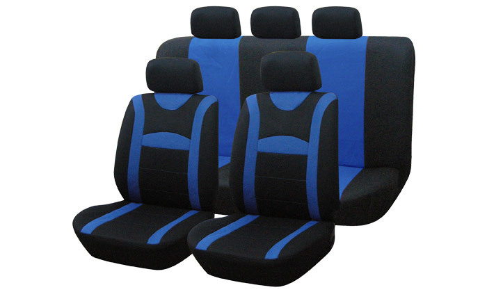 5 סט כיסויי מושבים אוניברסלי 10 חלקים לרכב - צבעים לבחירה