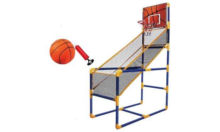 5 מתקן כדורסל ביתי כולל כדור ומשאבה