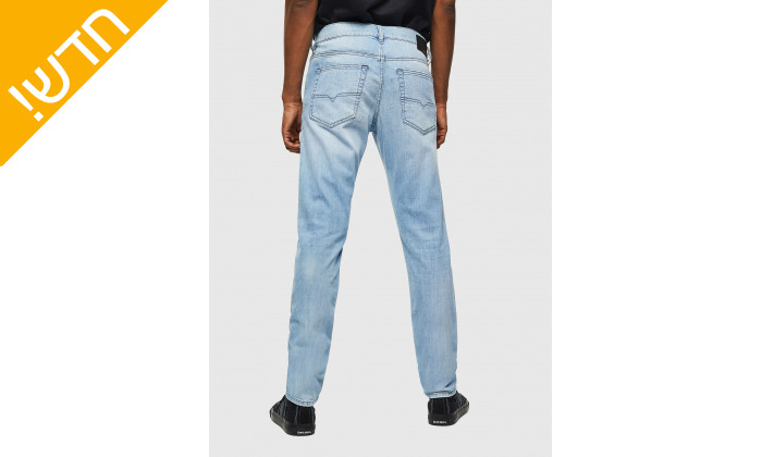 3 מכנסי ג'ינס לגבר דיזל DIESEL דגם D-LUSTER בצבע תכלת באורך 32