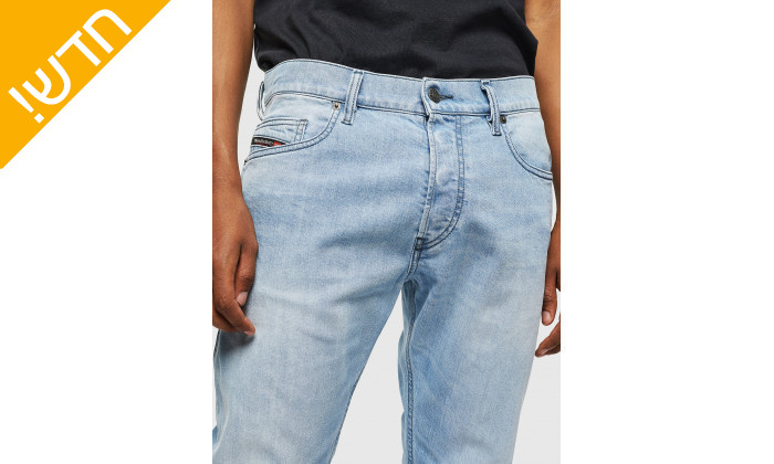 4 מכנסי ג'ינס לגבר דיזל DIESEL דגם D-LUSTER בצבע תכלת באורך 32