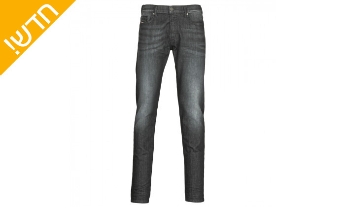 6 מכנסי ג'ינס לגברים דיזל DIESEL דגם D-LUSTER בצבע שחור ובאורך 34