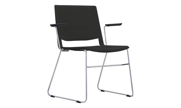 3 כיסא עם רגלי ניקל דגם WIND