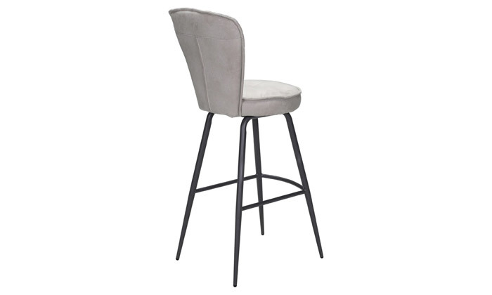 3 כיסא בר דגם ראמוס בצבע אפור בהיר