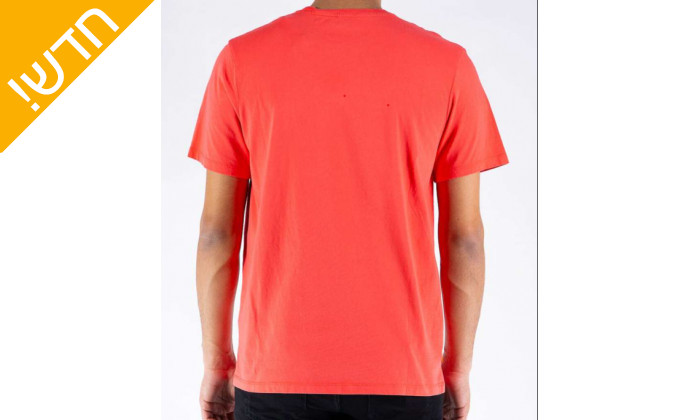 3 חולצת טי שרט קצרה לגבר טימברלנד Timberland בצבע אדום