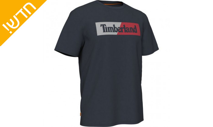 6 חולצת טי שרט קצרה לגבר טימברלנד Timberland בצבע כחול