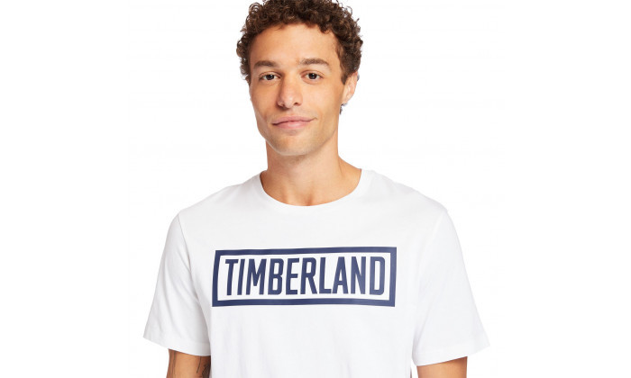 3 חולצת טי שירט בצבע לבן 100% כותנה לגברים טימברלנד TIMBERLAND