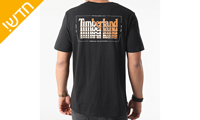 3 חולצת טי שירט 100% כותנה לגברים טימברלנד Timberland