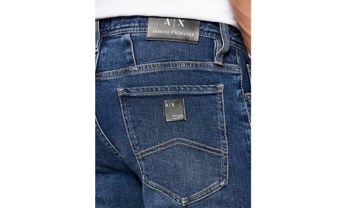 4 ג'ינס סקיני כחול לגבר Armani Exchange, דגם Denim 5 Pockets 