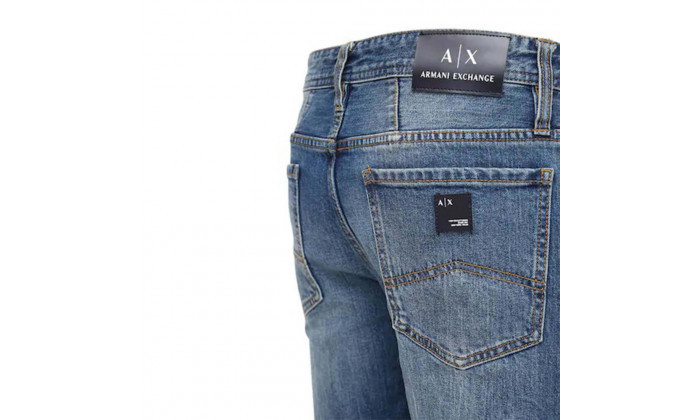 5 ג'ינס סקיני כחול לגבר Armani Exchange, דגם Denim 5 Pockets 