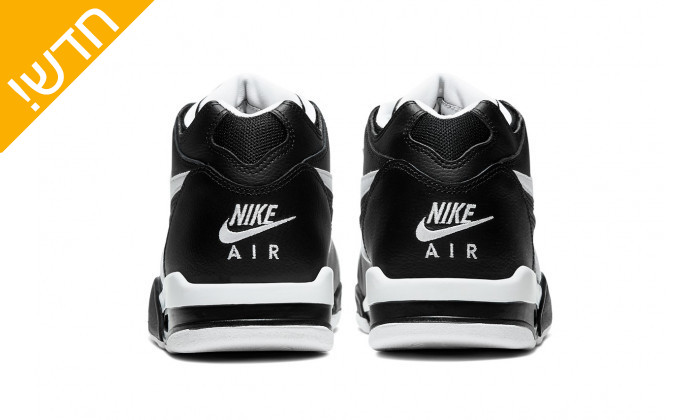 4 נעלי סניקרס גבוהות לגברים Nike דגם SFLIGHT LEGACY בצבע שחור-לבן