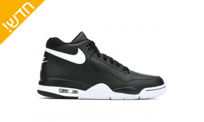 5 נעלי סניקרס גבוהות לגברים Nike דגם SFLIGHT LEGACY בצבע שחור-לבן