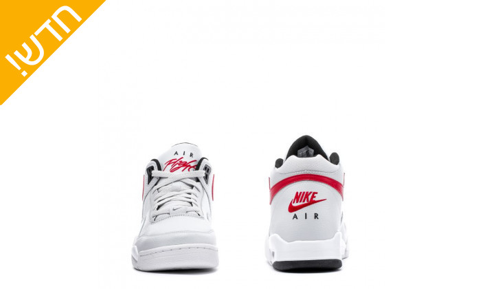 6 נעלי סניקרס גבוהות לגברים Nike דגם SFLIGHT LEGACY בצבע לבן-אדום