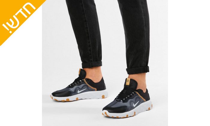 4 נעלי ריצה לגברים נייקי NIKE דגם Renew Lucent בצבע שחור-אפור