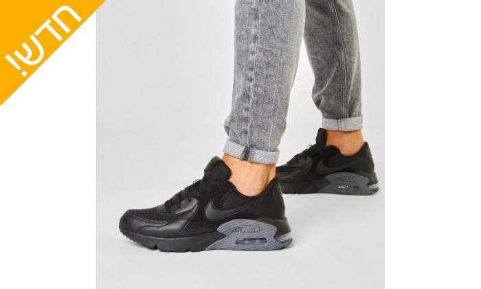 5 נעליים לגברים נייקי Nike דגם AIR MAX EXCEE בצבע שחור