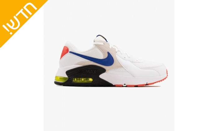 3 נעליים לגברים נייקי Nike דגם AIR MAX EXCEE בצבע לבן-כחול