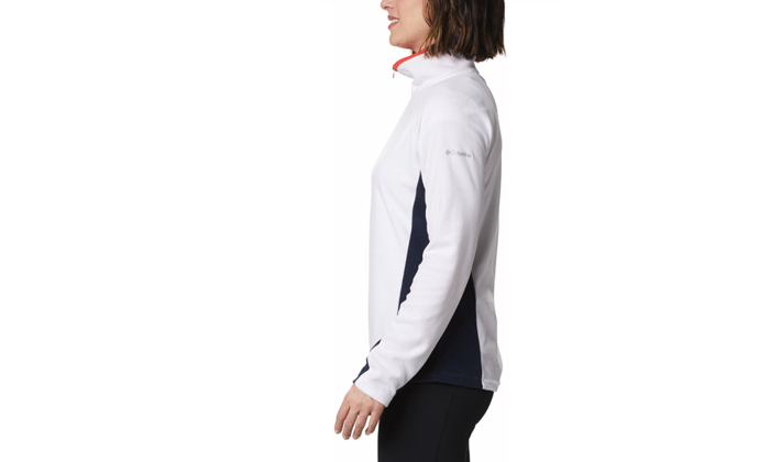 3 חולצת מיקרו פליז לנשים Columbia דגם GLACIAL 4 HALF ZIP