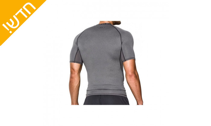 3 חולצת אימון לגברים Under Armour דגם HeatGear SS Compression