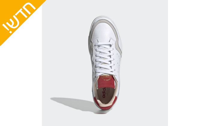 4 נעלי סניקרס לגברים אדידס adidas בצבע לבן-אדום
