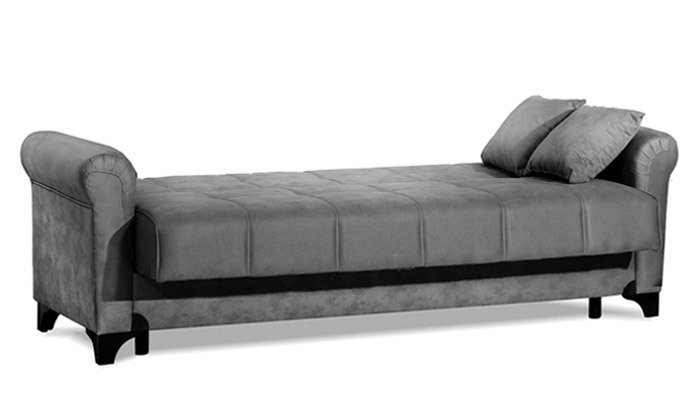 4 ספה נפתחת למיטה עם ארגז מצעים LEONARDO דגם אורן