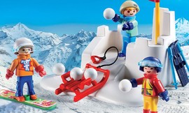  סט playmobil: קרב כדורי שלג