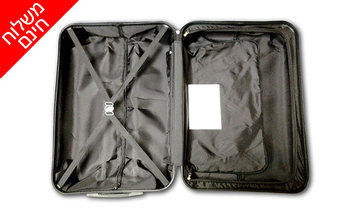3 סט 3 מזוודות קשיחות דגם גורילה - משלוח חינם