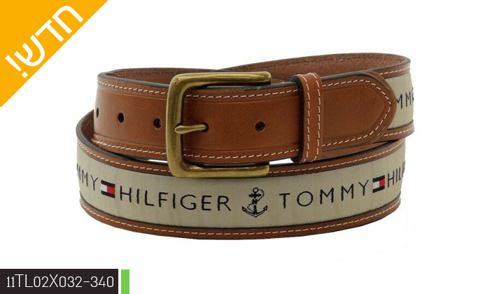 7 חגורת עור לגבר TOMMY HILFIGER - דגמים לבחירה