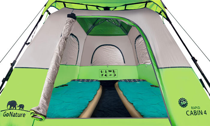 3 אוהל ל-4 אנשים GoNature דגם RAPID CABIN 