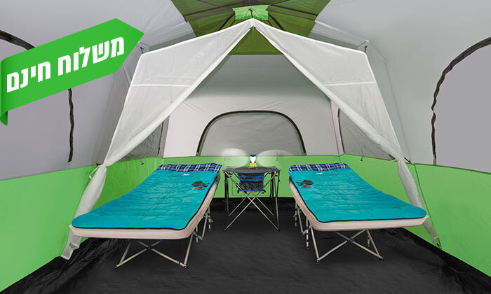 3 אוהל ל-10 אנשים GO NATURE דגם RAPID CABIN